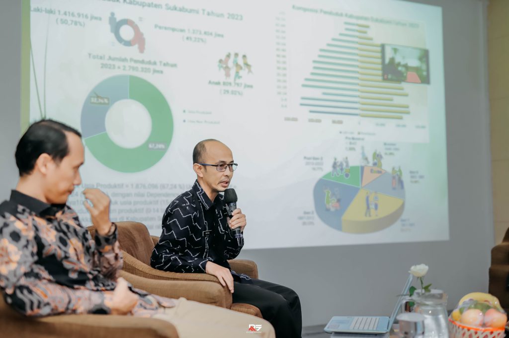 Pemerintah Kabupaten Sukabumi diwakili oleh Dece Nur Hardiansyah dari Dinas Pemberdayaan Perempuan dan Perlindungan Anak (DP3A) menyampaikan bahwa pada hakikatnya pengarusutamaan gender bukan sekedar program dan kegiatan, melainkan strategi pembangunan nasional