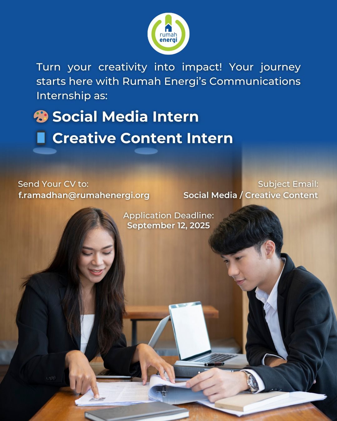 Internship Recruitment – Communications Division at Rumah Energi